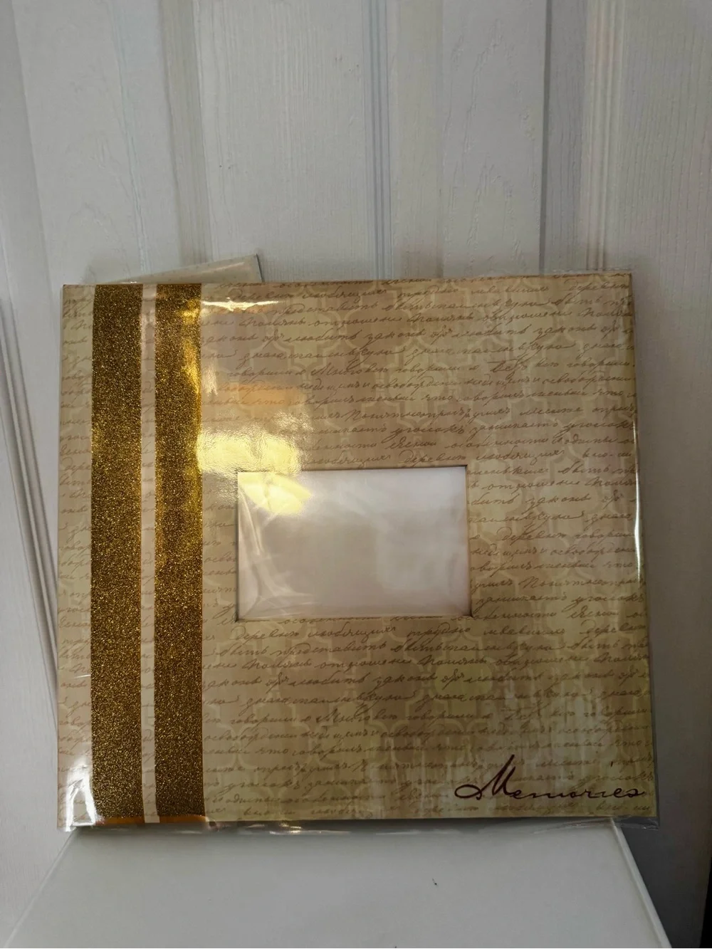 NEW Gold Scrapbook with glitter